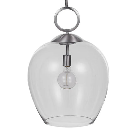 Uttermost Calix Nickel 1 Light Glass Pendant 22169 - 22169