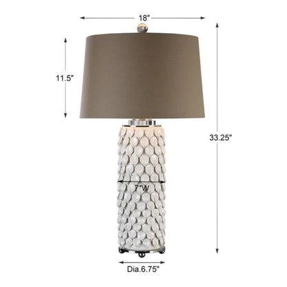 Uttermost Calla Lillies Gloss White Lamp 27270 - 27270