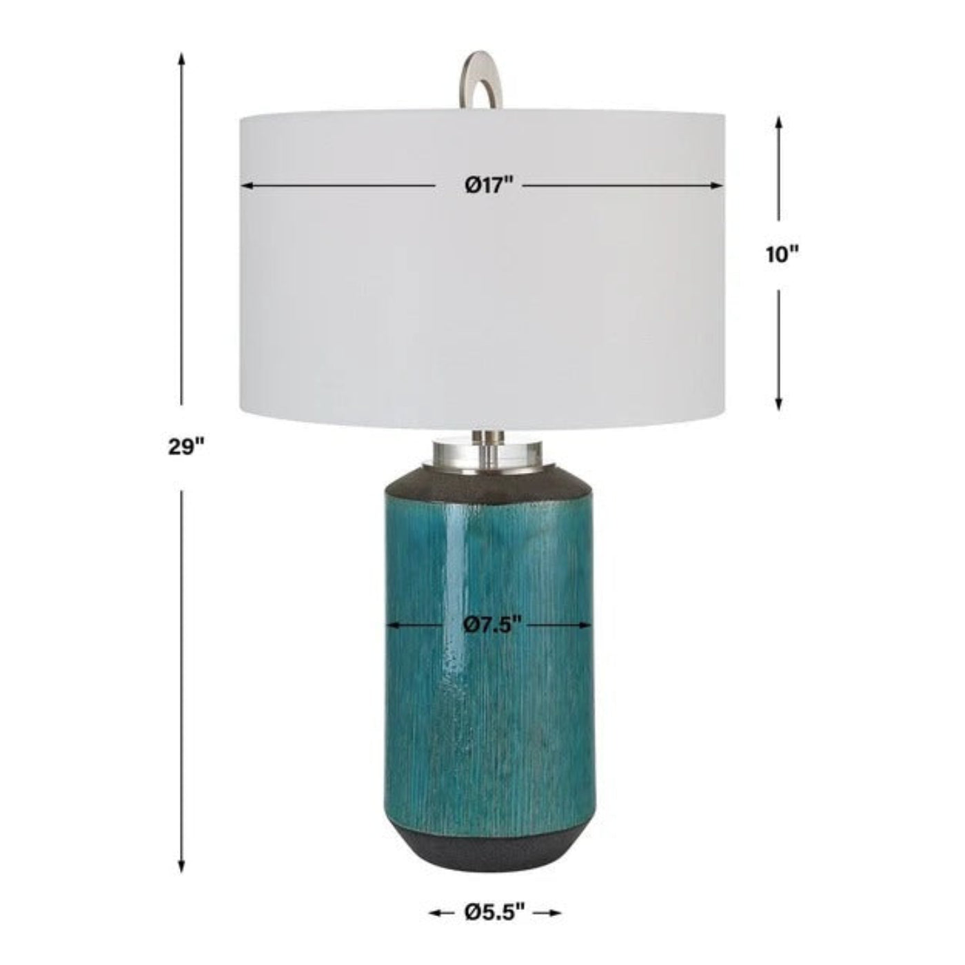 Uttermost Maui Aqua Blue Table Lamp 30151-1 -  30151-1