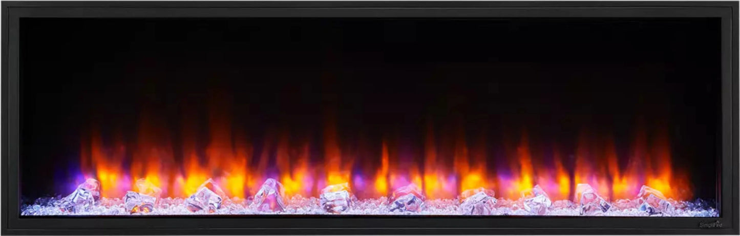 SimpliFire 43" Scion Clean Face Linear Electric Fireplace - SF-SC43-BK