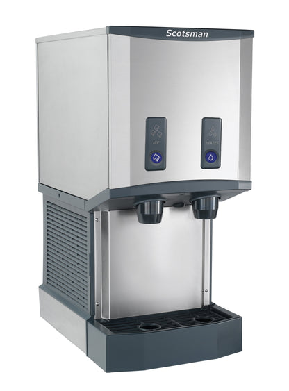Scotsman Meridian™ Push-Button Countertop Nugget Ice & Water Dispenser, Air Cooled - Up to 260 lb. Production, 12 lb. Storage - HID312AB-1