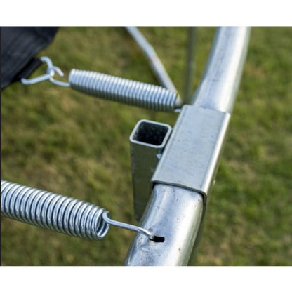 Jumpking 15' TRAMPOLINE 7 LEGS / 7 POLES WITH UNIVERSAL BASKETBALL HOOP - JK157P3UBHC2