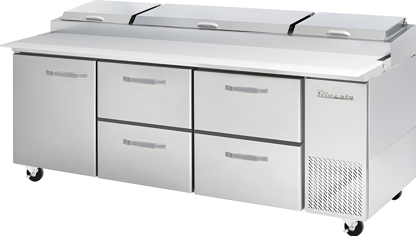 Blue Air  93" Wide 4 Drawer Pizza Prep Table - BAPP93-D4RM-HC
