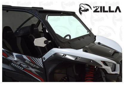 UTVZILLA Kawasaki KRX 1000 Full Glass Windshield (2020+) - ZL-KRX-WS-GLS-BLK-Y
