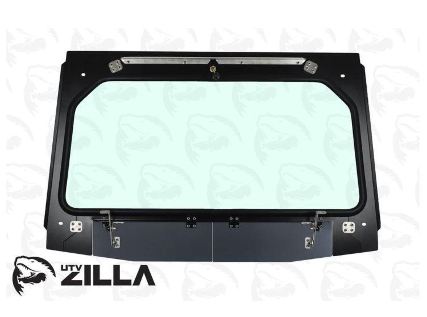 UTVZILLA Kawasaki KRX 1000 Full Glass Windshield (2020+) - ZL-KRX-WS-GLS-BLK-Y