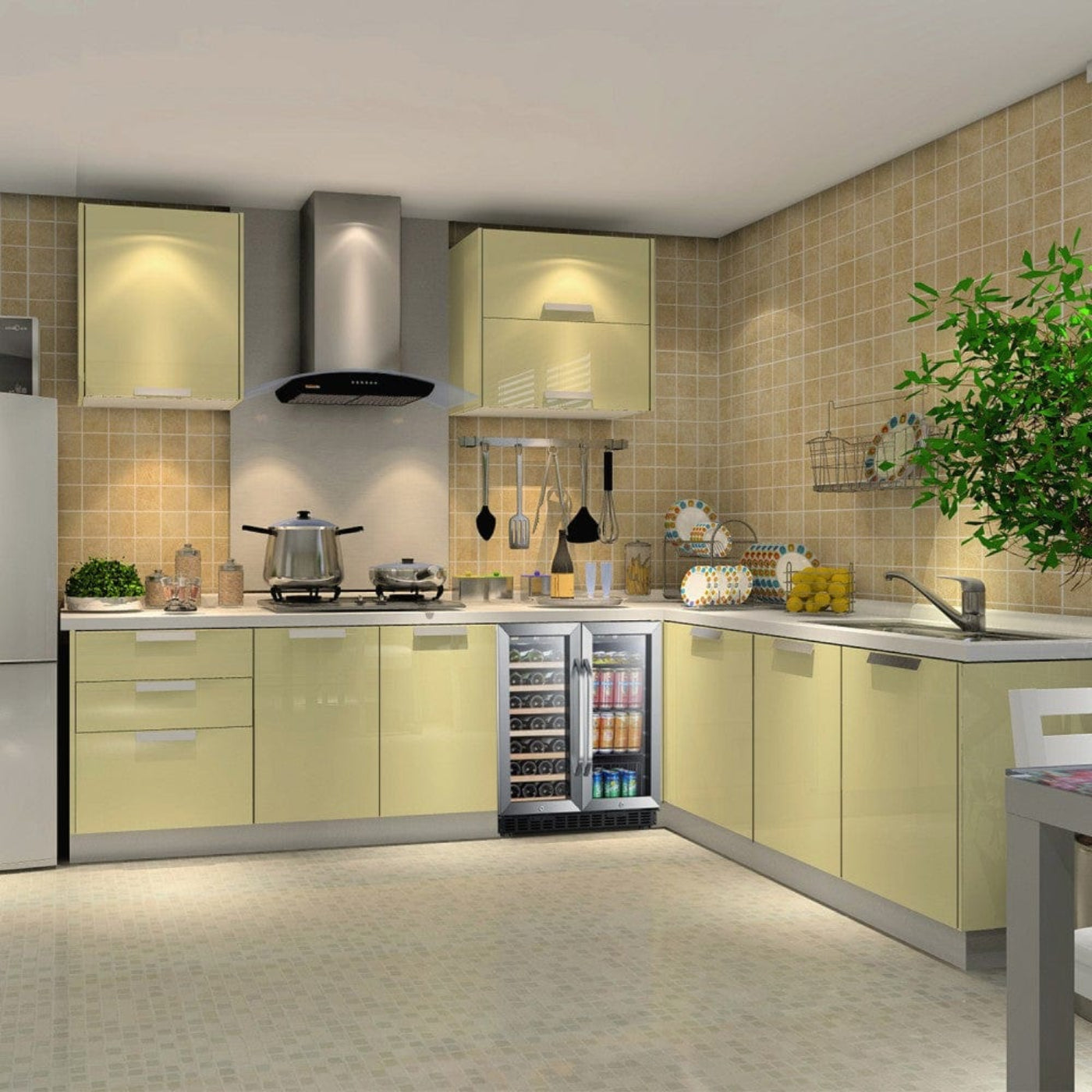 Lanbo 30" Dual Zone Wine and Beverage Coolers - LW3370B