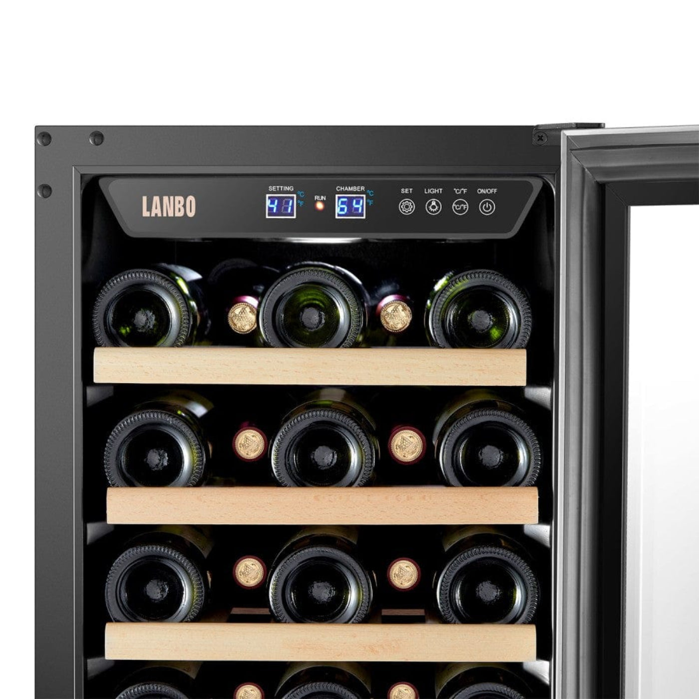 Lanbo 33 Bottle Single Zone Wine Coolers - LW33S