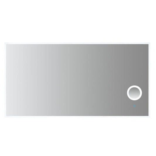 Arpella - Moderna 70x36 inch LED Mirror with built in 3x Magnifying Mirror, Memory Dimmer and Defogger - LEDBM7036