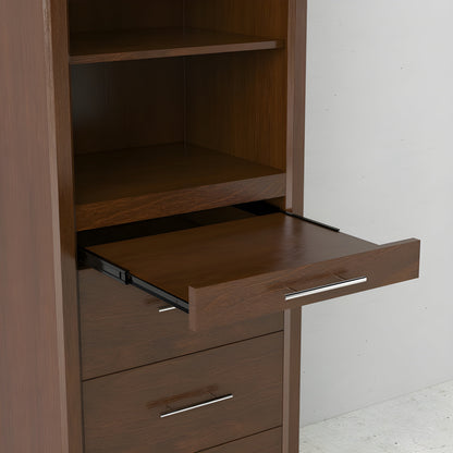 Leto Muro Coventry Storage Side Tower in Walnut CSTR