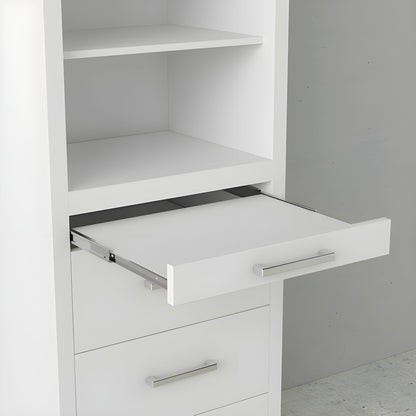 Leto Muro Coventry Storage Side Tower in White ASTR