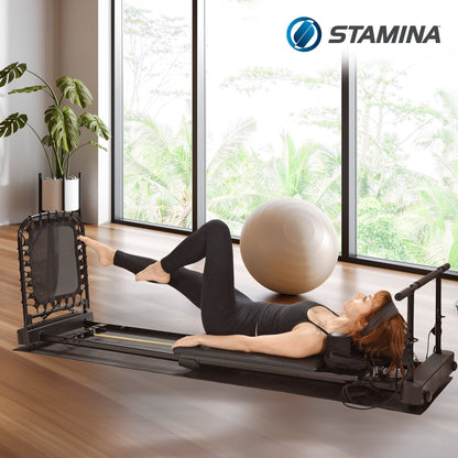 Stamina Products Pilates Home Studio, Complete Workout System for Fitness, Black - 405086