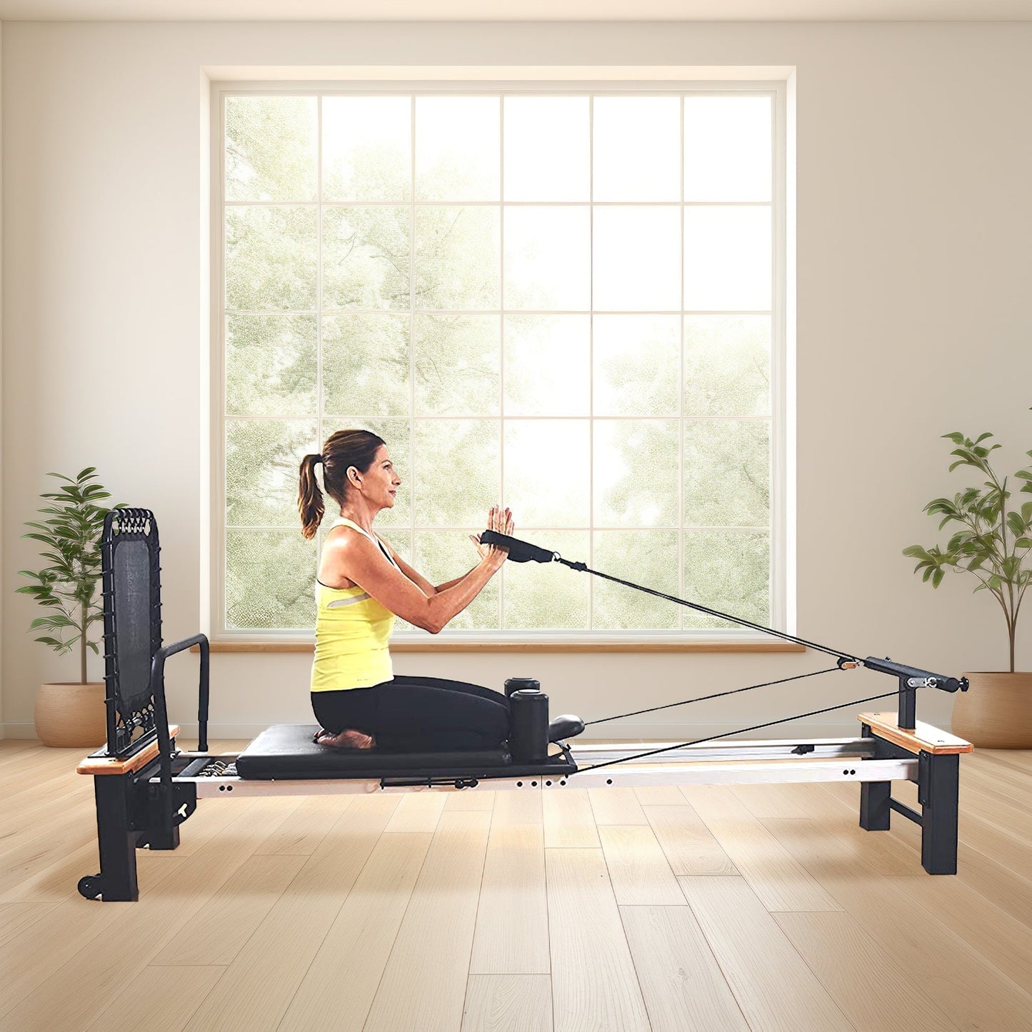 Stamina AeroPilates Pro Reformer Resistance System with Form Cardio Rebounder -281691
