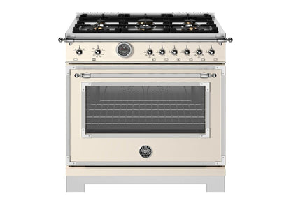 BERTAZZONI HER486IGFEPXT 48 inch Induction Range, 6 Heating Zones and Cast Iron Griddle, Electric Self-Clean Oven in Stainless Steel - HER486IGFEPXT