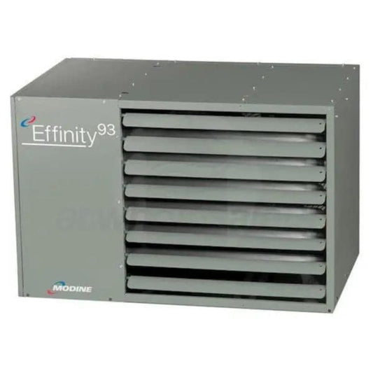 Modine Commercial Effinity Heater, 215K BTU, High-Efficiency, Direct Spark Ignition, LP, Separated Combustion, Single Stage, Aluminized Steel Heat Exchanger