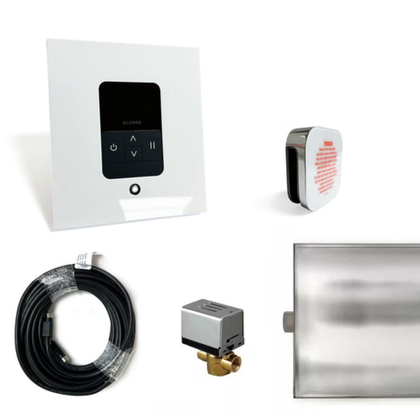 Mr. Steam Basic Butler Steam Generator Control Kit - White / Chrome -  BBUTLERSWH