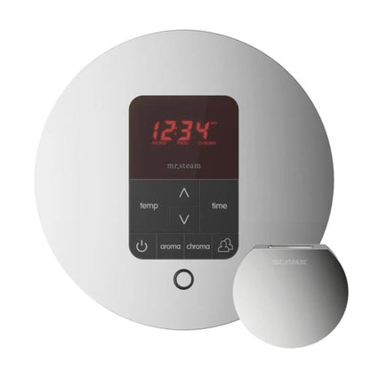Mr. Steam iTempo Plus Round Steam Shower Control - Polished Chrome - MSITPLUSRD-PC