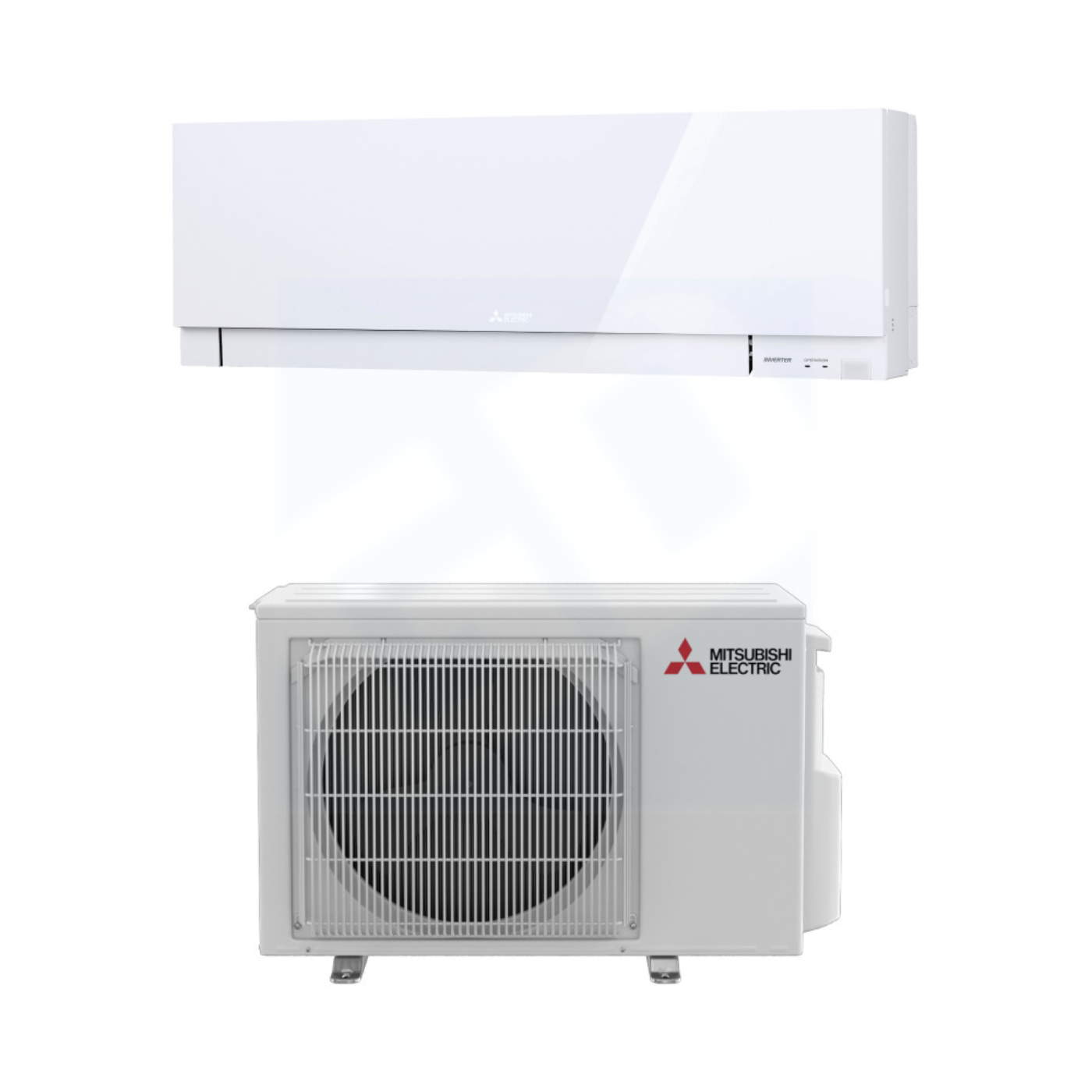 Mitsubishi MSZ-EX12NLW & SUZ-AA12NL 12,000 BTU 21.7 SEER2 Wall Mounted Heat Pump System - R454B - MSZEX12NLW/SUZAA12NL