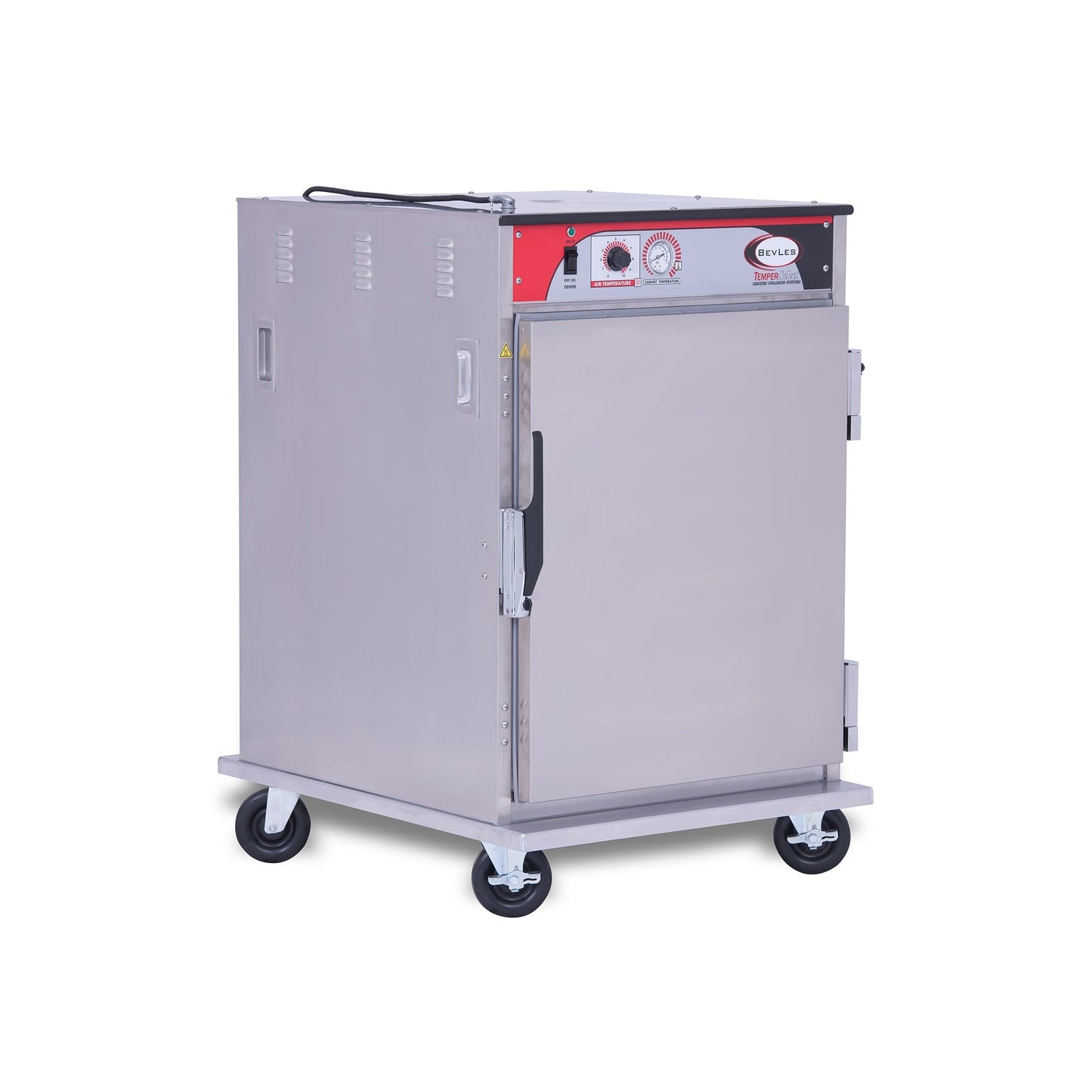 BevLes - HTSS44P84, BevLes Temper Select 1/2 Size Heated Holding Cabinet, Narrow Width, 230V, in Silver - HTSS44P84