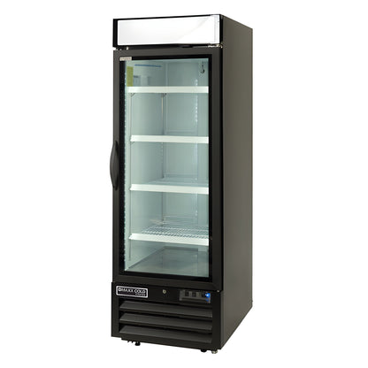 Maxx Cold V-Series Single Glass Door Merchandiser Refrigerator, in Black - MVMR23B