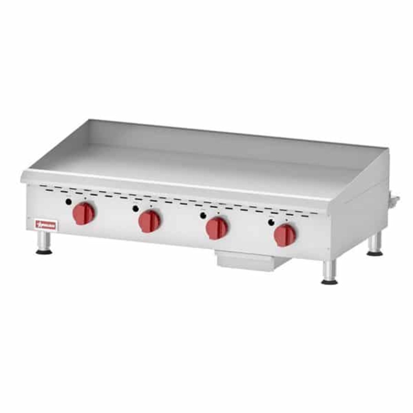 Omcan 48" Gas Countertop Griddle with Thermostatic Controls - 120,000 BTU -43019
