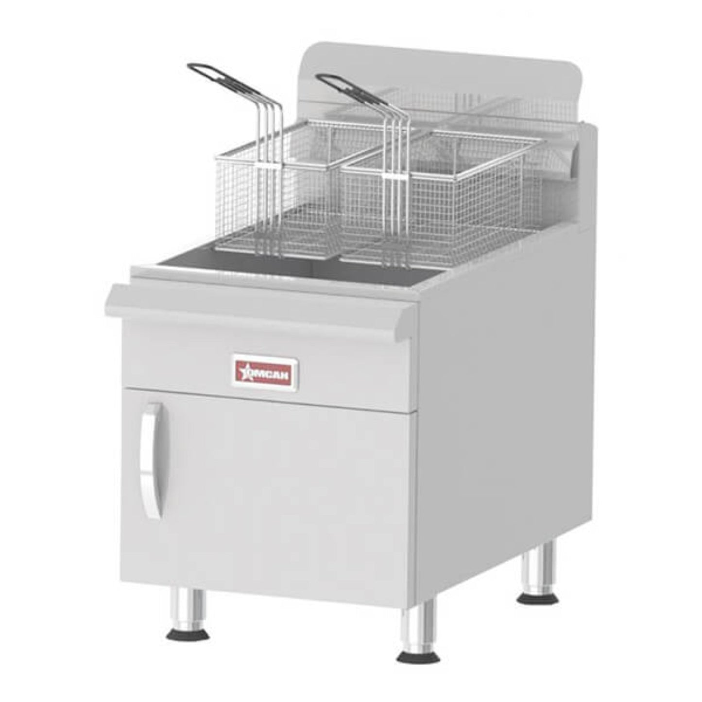 Omcan 30 lbs NG Countertop Gas Fryer - 53,000 BTU - 43088