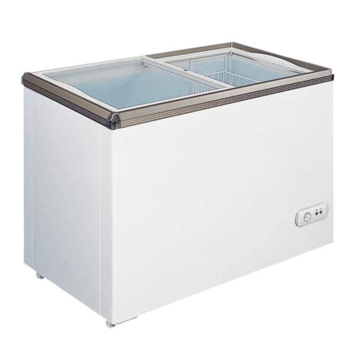Omcan Sliding Glass Top Chest Freezer - 7.1 Cu Ft - Omcan-45292