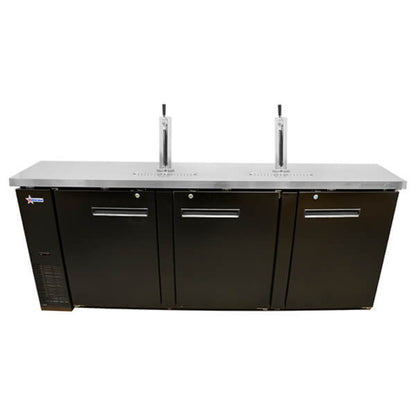 Omcan Kegerator 90" 2 Towers 2 Taps Beer Dispenser (4) 1/2 Keg Capacity - Omcan-50069