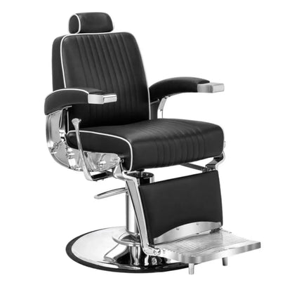 OmySalon BC1411 Sleek Heavy Duty Hydraulic Reclining Barber Chair -  A1647G59000612+A1647G59000613