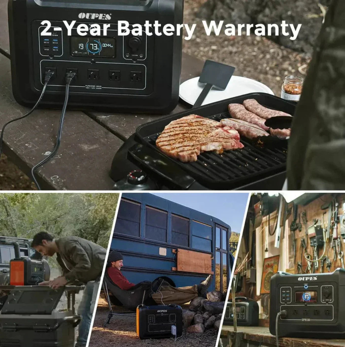 Oupes Portable Power Station 2400W/4000W 2232Wh New - UPP-2400