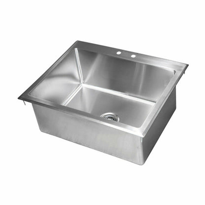 John Boos PB-DISINK282012 One-Compartment 31.63" W x 25.63" D Drop-In Sink - JBPBDISINK282012