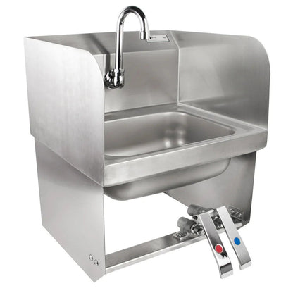 John Boos PBHS-W-KVMB-1 Wall Mount Pro-Bowl Hand Sink with Gooseneck Spout - JBPBHSWKVMB1