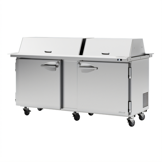 Turbo Air PRO Refrigerated Prep Tables - PST-72-30-N-DS