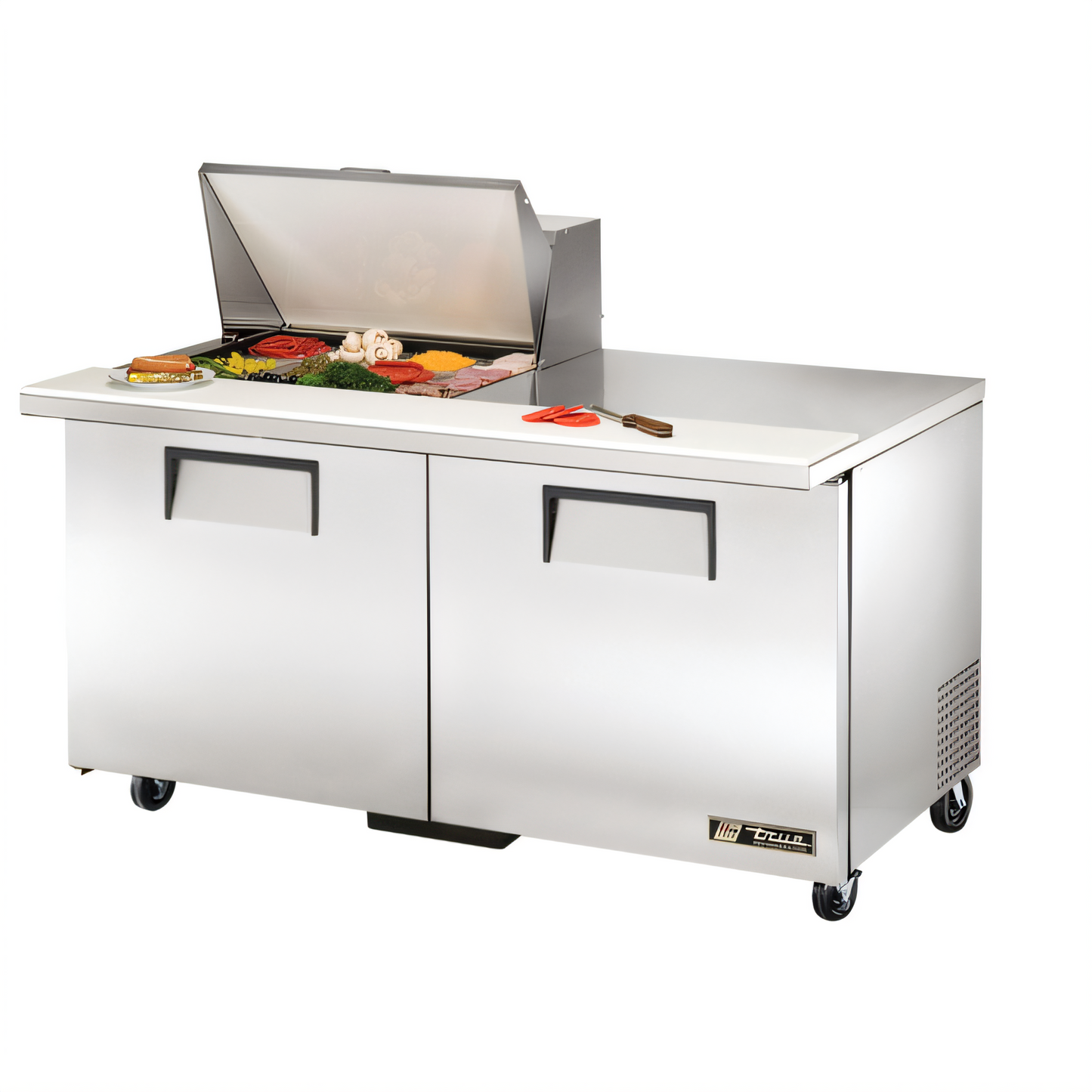 True Mfg General Foodservice Refrigerated Prep Tables - TSSU-60-12M-B-HC