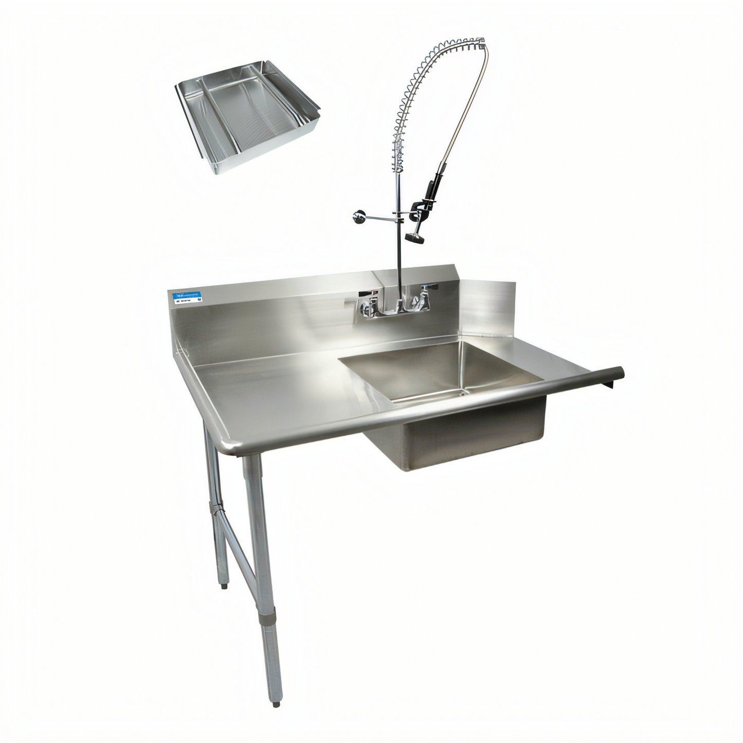 BK Resources BKSDT-72-R-SS-P3-G Compartment Sinks - BKSDT-72-R-SS-P3-G