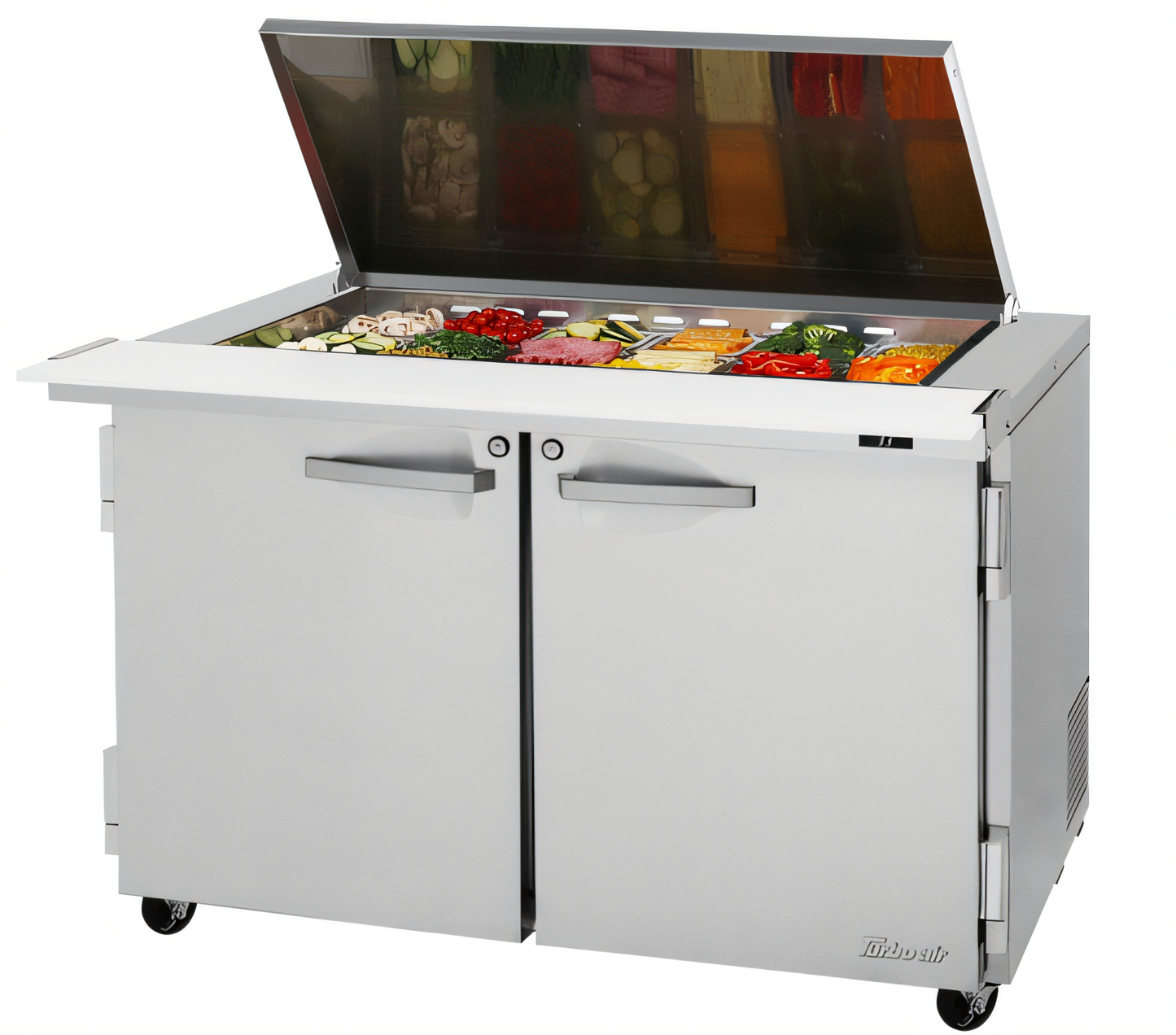 Turbo Air PRO Refrigerated Prep Tables - PST-48-18-N-FL