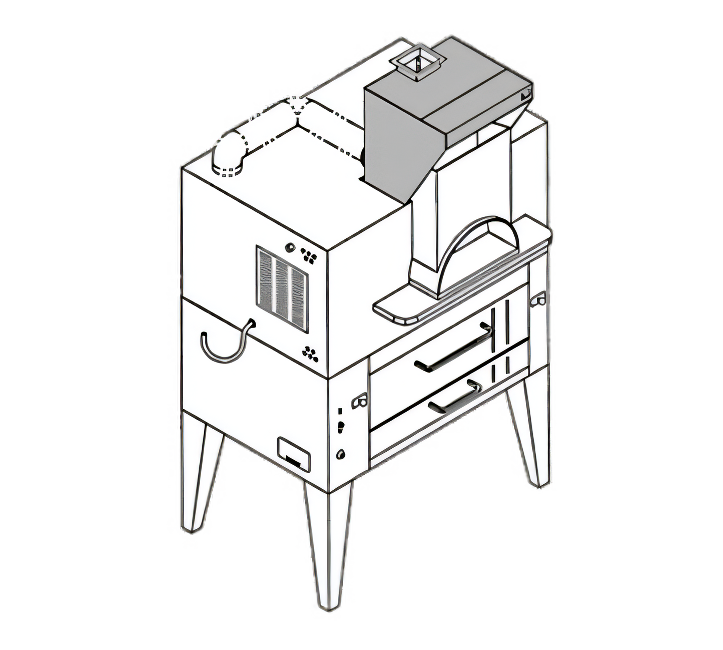 Bakers Pride (Middleby) IL Forno Classico Exhaust Only Hoods - PB-24S