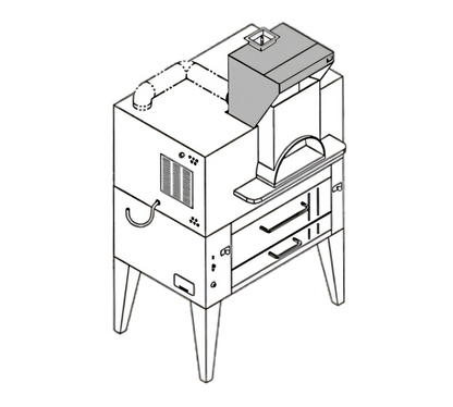 Bakers Pride (Middleby) IL Forno Classico Exhaust Only Hoods - PB-24S
