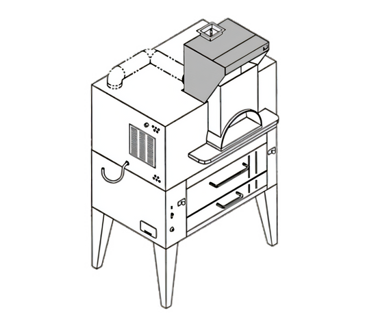 Bakers Pride (Middleby) IL Forno Classico Exhaust Only Hoods - PB-24S