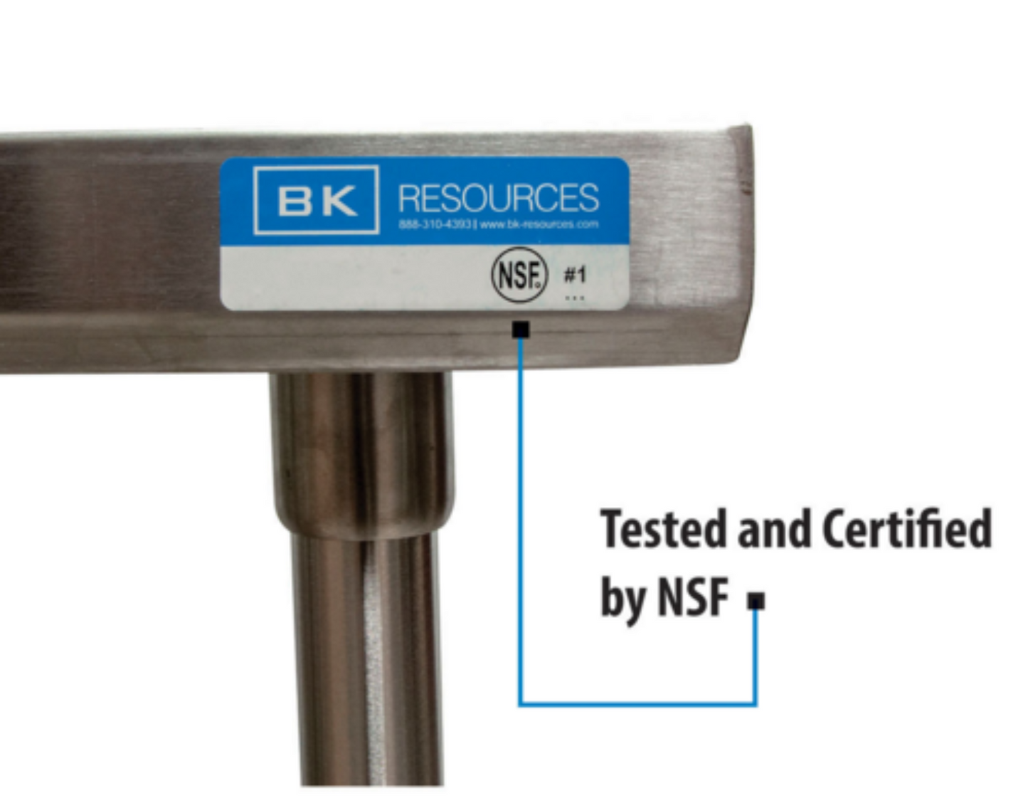 BK Resources  Stainless Steel Prep Tables -  QVTR5OB-7224