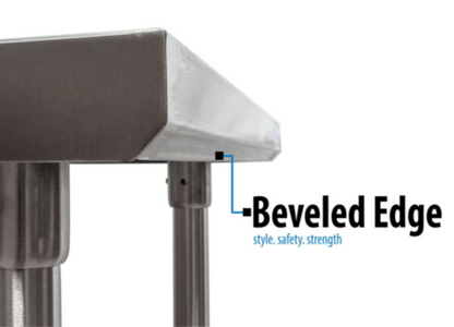 BK Resource Stainless Steel Prep Tables -  QVTR5OB-9624