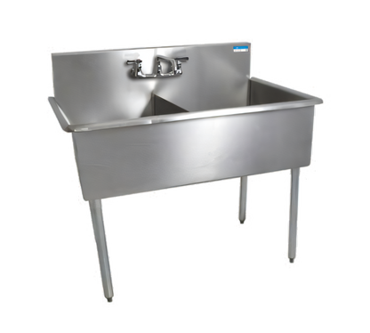 BK Resources BK8BS-2-24-12 Compartment Sinks - BK8BS-2-24-12
