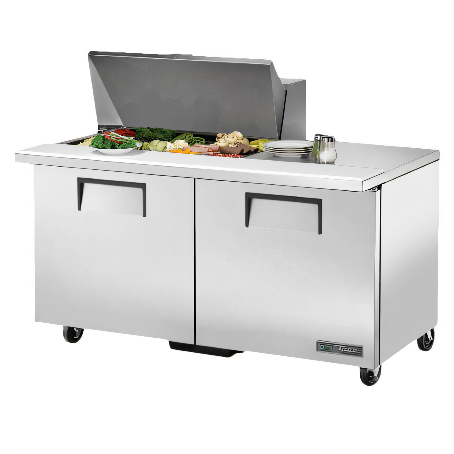 True Mfg General Foodservice Refrigerated Prep Tables - TSSU-60-15M-B-HC