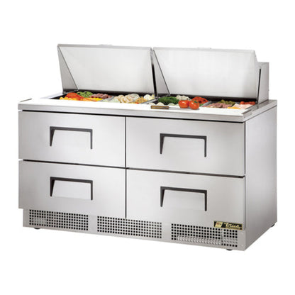 True Mfg. - General Foodservice  Refrigerated Prep Tables - TFP-64-24M-D-4