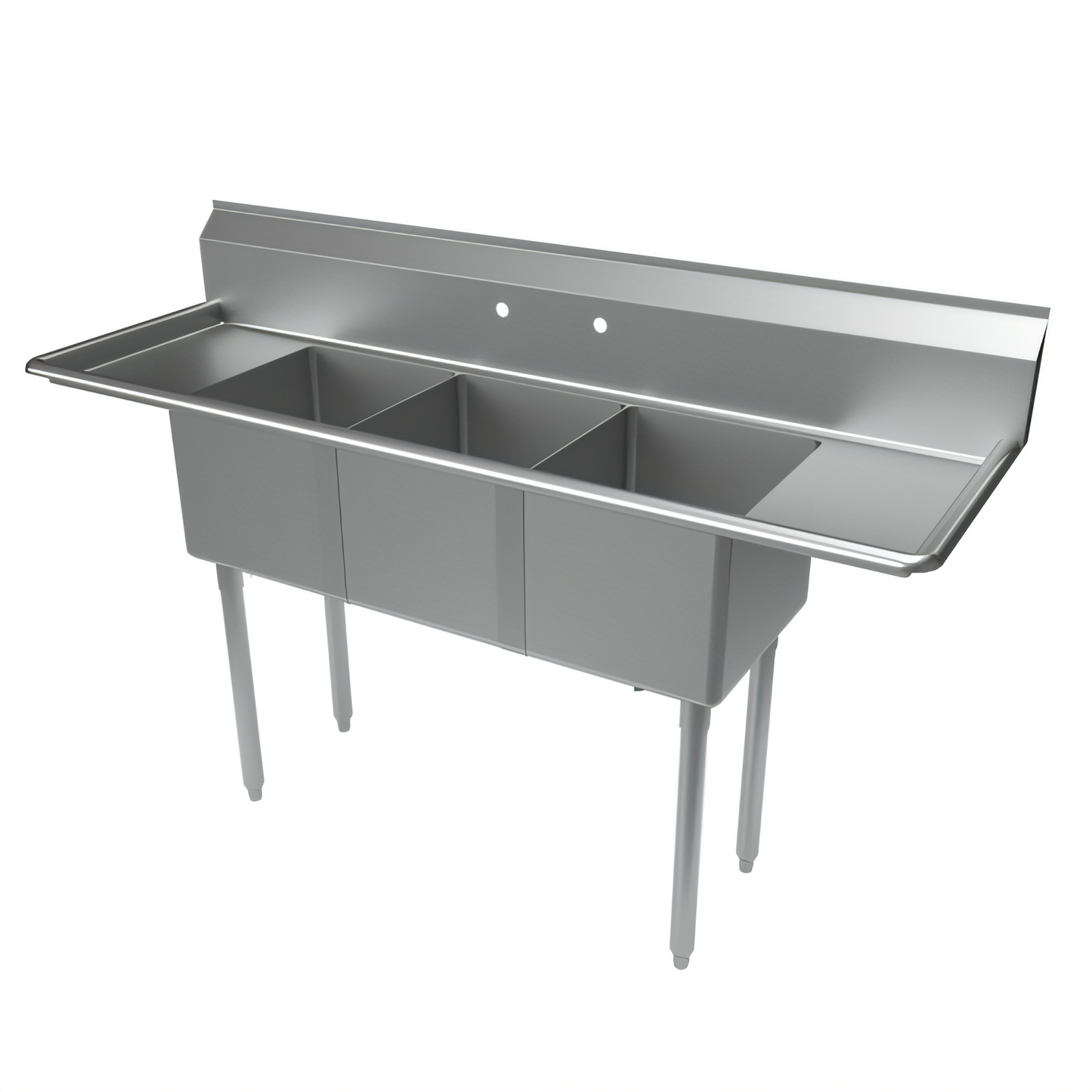 BK Resources ES-3-1416-12-12T Compartment Sinks - ES-3-1416-12-12T