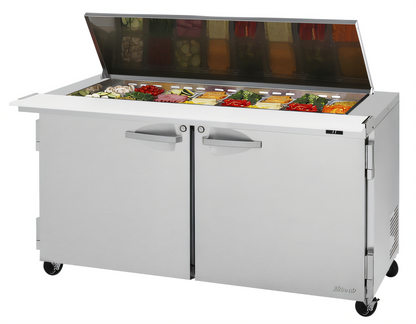 Turbo Air PRO Refrigerated Prep Tables - PST-60-24-N-FL
