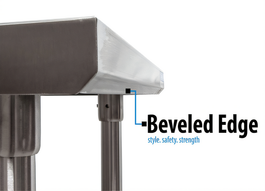 BK Resources Stainless Steel Prep Tables - CVTR5-9624