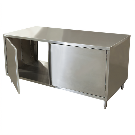 BK Resources CST-2472H2 Stainless Steel Prep Tables - CST-2472H2