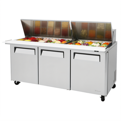 Turbo Air M3 Refrigerated Prep Tables - MST-72-30-N