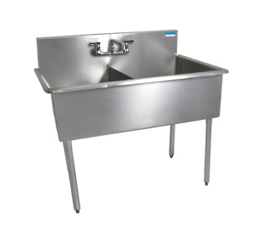 BK Resources BK8BS-2-1821-12 Compartment Sinks - BK8BS-2-1821-12