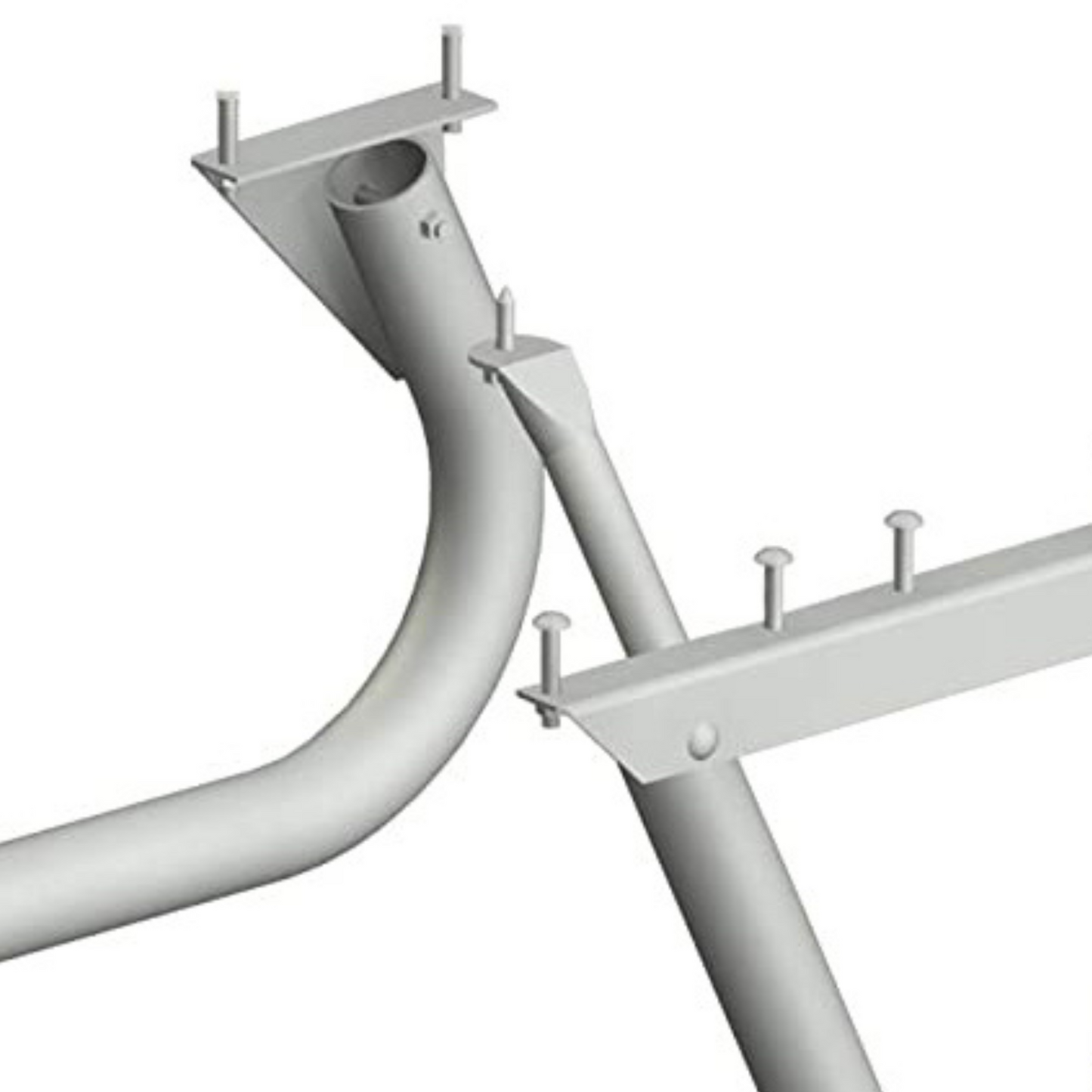 Pilot Rock 6 Pack 6'/8' Outdoor Steel Non Tip Picnic Table Leg Kits (Frame Only) - 415922